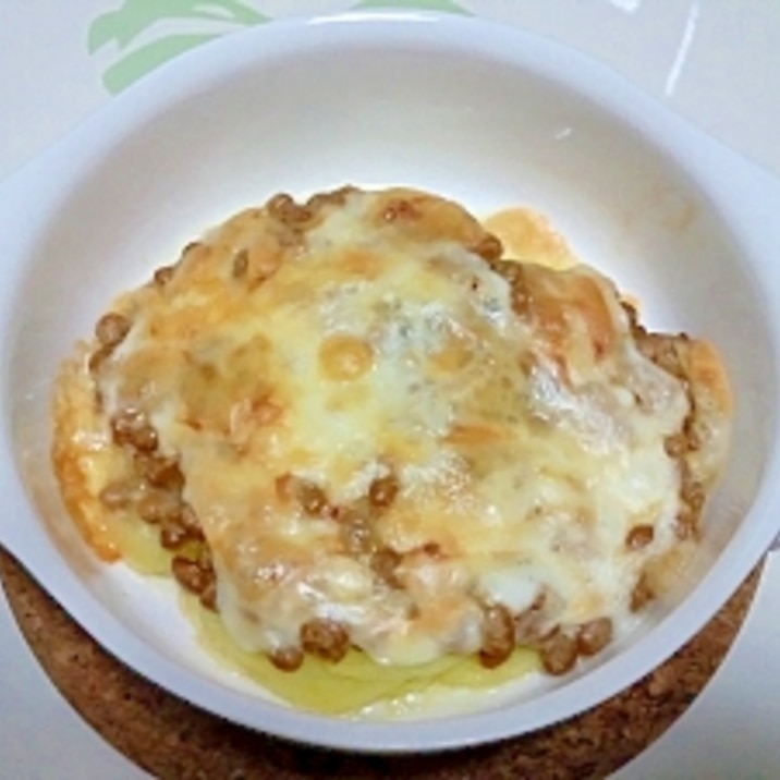 納豆ポテトのチーズ焼き++